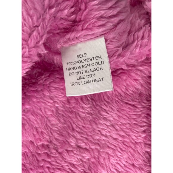 Blu Ivy Women Small Red Buffalo Plaid Jacket Pink Sherpa Lined Heavy NWT - Picture 7 of 9